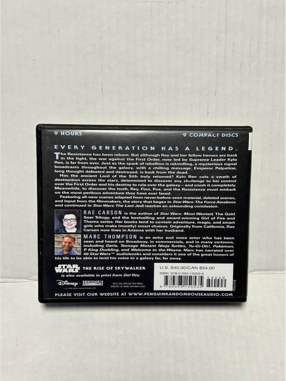 Star Wars Rise of Skywalker Expanded Edition Rae Carson Ex Library Copy - Picture 2 of 12